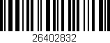 Código de barras (EAN, GTIN, SKU, ISBN): '26402832'