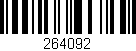 Código de barras (EAN, GTIN, SKU, ISBN): '264092'