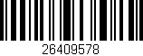 Código de barras (EAN, GTIN, SKU, ISBN): '26409578'