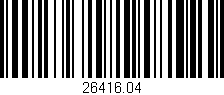 Código de barras (EAN, GTIN, SKU, ISBN): '26416.04'