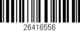 Código de barras (EAN, GTIN, SKU, ISBN): '26416556'