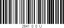 Código de barras (EAN, GTIN, SKU, ISBN): '2641_0_0_U'