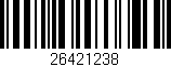 Código de barras (EAN, GTIN, SKU, ISBN): '26421238'