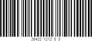 Código de barras (EAN, GTIN, SKU, ISBN): '26422_1212_0_3'