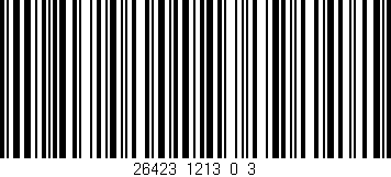 Código de barras (EAN, GTIN, SKU, ISBN): '26423_1213_0_3'