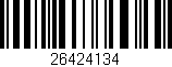 Código de barras (EAN, GTIN, SKU, ISBN): '26424134'