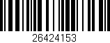 Código de barras (EAN, GTIN, SKU, ISBN): '26424153'