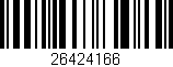 Código de barras (EAN, GTIN, SKU, ISBN): '26424166'