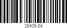 Código de barras (EAN, GTIN, SKU, ISBN): '26426.04'