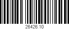 Código de barras (EAN, GTIN, SKU, ISBN): '26426.10'