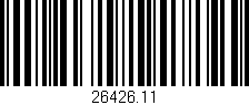 Código de barras (EAN, GTIN, SKU, ISBN): '26426.11'