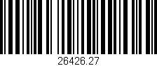 Código de barras (EAN, GTIN, SKU, ISBN): '26426.27'