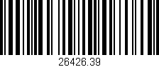 Código de barras (EAN, GTIN, SKU, ISBN): '26426.39'