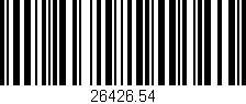 Código de barras (EAN, GTIN, SKU, ISBN): '26426.54'