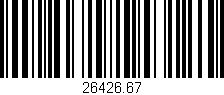 Código de barras (EAN, GTIN, SKU, ISBN): '26426.67'