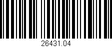 Código de barras (EAN, GTIN, SKU, ISBN): '26431.04'