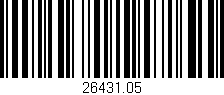 Código de barras (EAN, GTIN, SKU, ISBN): '26431.05'