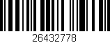 Código de barras (EAN, GTIN, SKU, ISBN): '26432778'