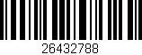 Código de barras (EAN, GTIN, SKU, ISBN): '26432788'