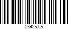 Código de barras (EAN, GTIN, SKU, ISBN): '26435.05'