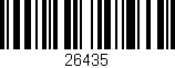Código de barras (EAN, GTIN, SKU, ISBN): '26435'
