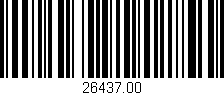 Código de barras (EAN, GTIN, SKU, ISBN): '26437.00'
