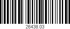 Código de barras (EAN, GTIN, SKU, ISBN): '26438.03'