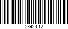 Código de barras (EAN, GTIN, SKU, ISBN): '26438.12'