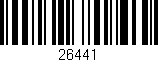 Código de barras (EAN, GTIN, SKU, ISBN): '26441'