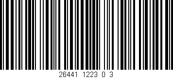 Código de barras (EAN, GTIN, SKU, ISBN): '26441_1223_0_3'