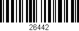 Código de barras (EAN, GTIN, SKU, ISBN): '26442'