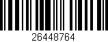 Código de barras (EAN, GTIN, SKU, ISBN): '26448764'