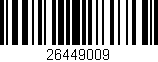 Código de barras (EAN, GTIN, SKU, ISBN): '26449009'