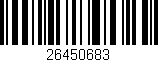 Código de barras (EAN, GTIN, SKU, ISBN): '26450683'
