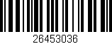 Código de barras (EAN, GTIN, SKU, ISBN): '26453036'