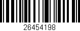 Código de barras (EAN, GTIN, SKU, ISBN): '26454198'