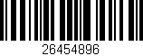 Código de barras (EAN, GTIN, SKU, ISBN): '26454896'