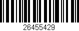 Código de barras (EAN, GTIN, SKU, ISBN): '26455429'