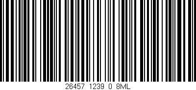 Código de barras (EAN, GTIN, SKU, ISBN): '26457_1239_0_8ML'