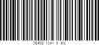 Código de barras (EAN, GTIN, SKU, ISBN): '26459_1241_0_4G'