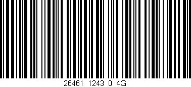 Código de barras (EAN, GTIN, SKU, ISBN): '26461_1243_0_4G'