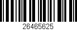 Código de barras (EAN, GTIN, SKU, ISBN): '26465625'