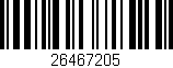 Código de barras (EAN, GTIN, SKU, ISBN): '26467205'