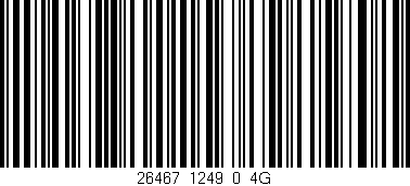 Código de barras (EAN, GTIN, SKU, ISBN): '26467_1249_0_4G'