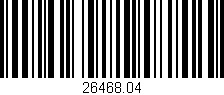 Código de barras (EAN, GTIN, SKU, ISBN): '26468.04'
