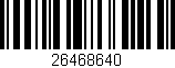 Código de barras (EAN, GTIN, SKU, ISBN): '26468640'