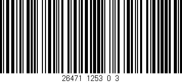 Código de barras (EAN, GTIN, SKU, ISBN): '26471_1253_0_3'