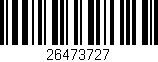 Código de barras (EAN, GTIN, SKU, ISBN): '26473727'