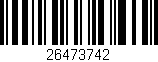 Código de barras (EAN, GTIN, SKU, ISBN): '26473742'
