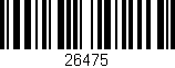 Código de barras (EAN, GTIN, SKU, ISBN): '26475'